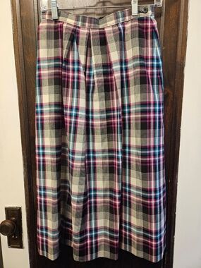 Pendleton Vintage Plaid Midi Skirt